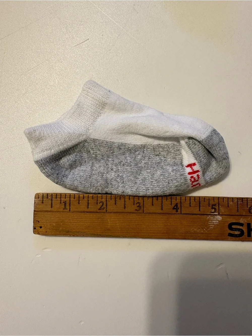 Hanes White & Gray Low-Cut Kids Socks - Pack of 6